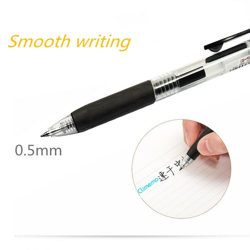 0,5 мм гелевые ручки для школы милые офисные принадлежности Пресс тип многоцветная шариковая ручка милый канцелярский магазин