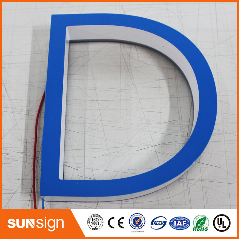 Акриловый 3D знак на заказ для наружной рекламы, вывеска со светодиодными буквами
