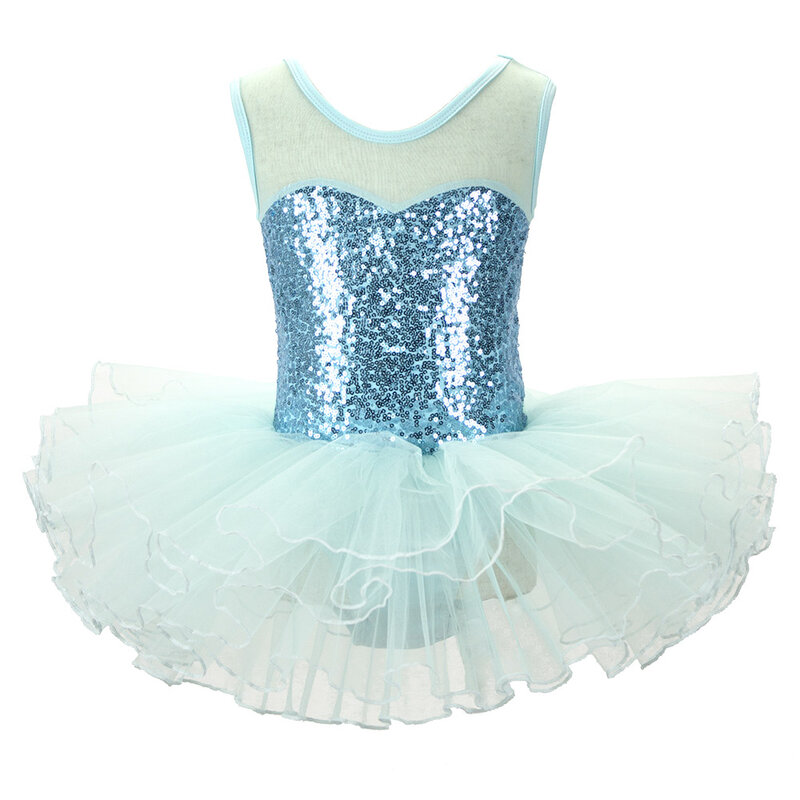 สาวใหม่ Silver Ballerina Fairy Prom Party เครื่องแต่งกายเด็ก Sequined ดอกไม้ชุด Dancewear สำหรับ Stage PerformanceBallet Tutu ชุด