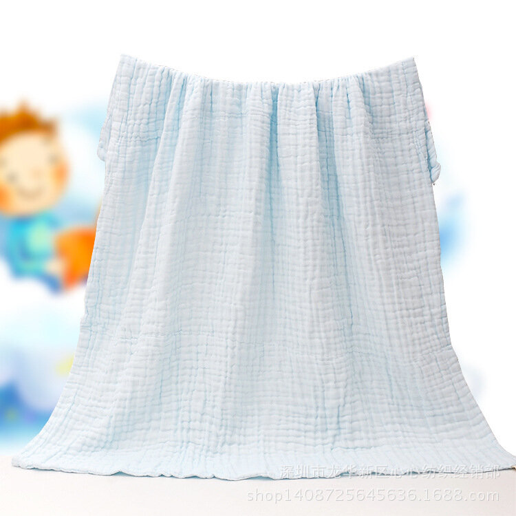 Faixa de algodão 100% para bebê, manta amigável da pele, envoltório, 6 camadas de algodão, gaze, toalha de banho, cobertores de cama de bebê