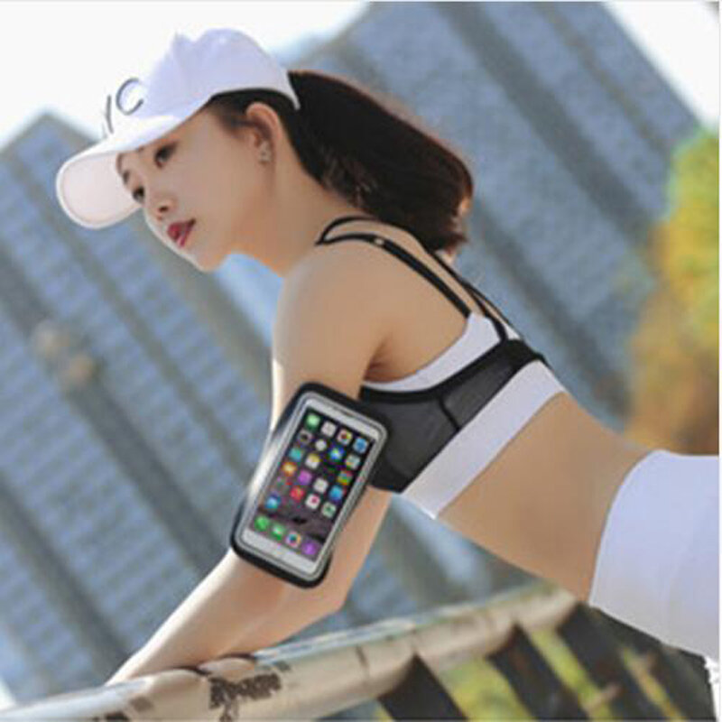 Sportowe etui na ramię dla iPhone X modny łańcuszek na etui na iphone'a na rękę smartphone telefony komórkowe torba sportowa na telefon komórkowy