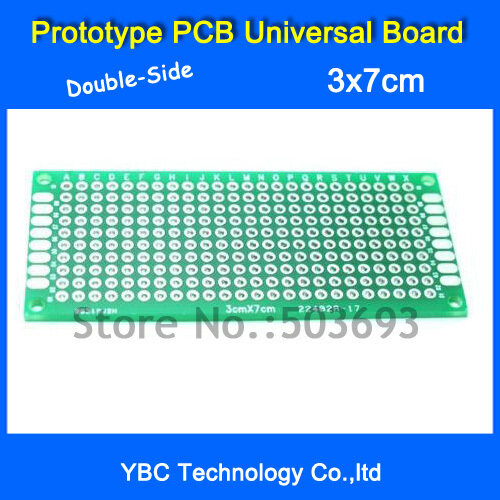 Painel universal para circuito impresso, tipo pcb de dupla face, 2x8, 3x7, 4x6, 5x7 cm, 5x7, cada valor, 5 peças