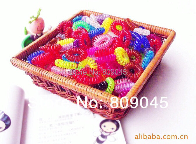 (Min order $10) ikat rambut bunga warna-warni untuk wanita/gadis ikat rambut poni elastis ikat rambut Aksesori rambut-HB24 -- 50 buah/lot