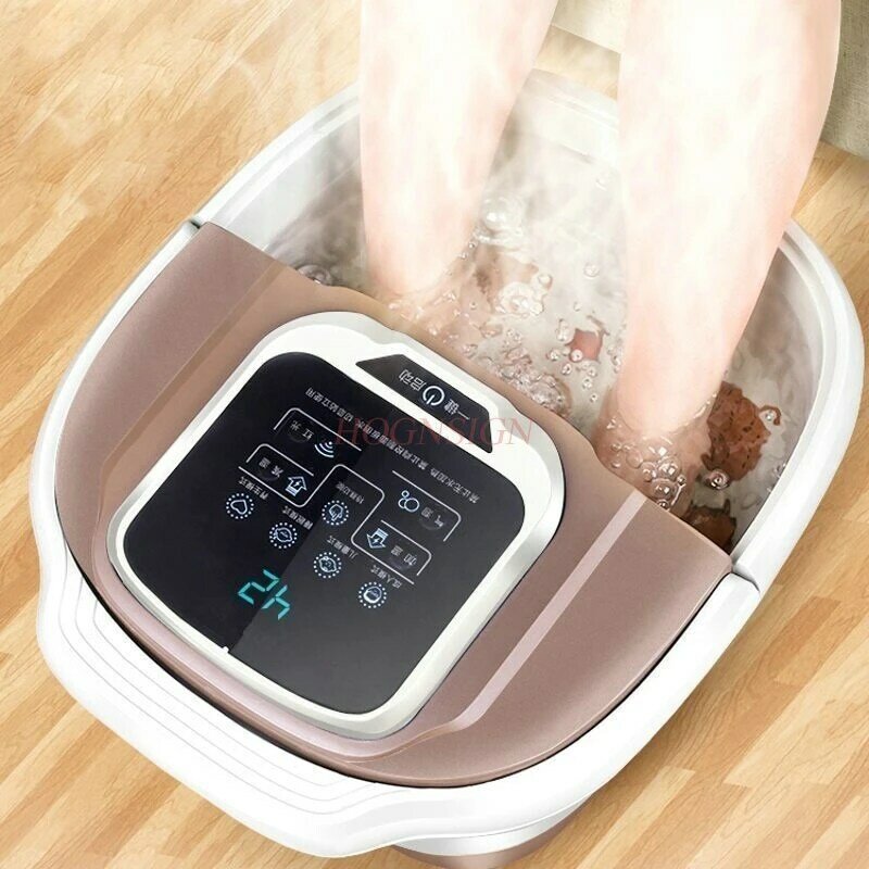 Automatic Foot Bath Footbath Electric Massager Heating Foam Electronic Feet Barrel Plantar Massage Leg Machine Deep Basin Home