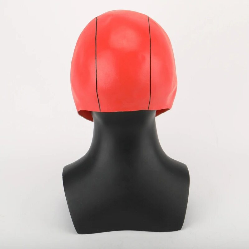 Capa vermelha máscara látex marvel super-herói máscaras capacete cabeça cheia unisex adulto festa de halloween prop
