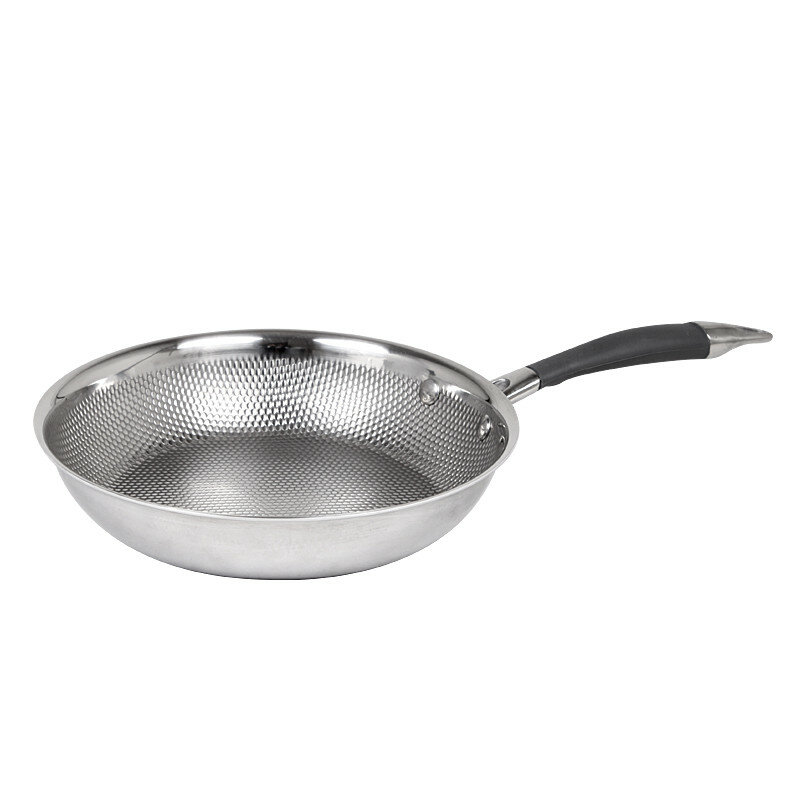 20cm Multi-Ply Clad Copper Frying Pan And Stainless-Steel 8-Inch Straight Chef's Pan Have Gift