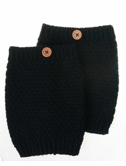 Модные рождественские короткие пуговицы вязанные крючком гетры манжеты для сапог топперы носки для сапог 100 пар/лот #3907