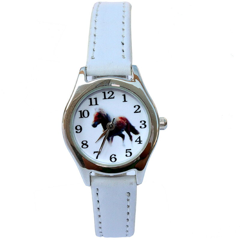Reloj de pulsera de cuero para niños y niñas, Mini reloj de pulsera analógico de dibujos animados de animales, U11, regalo informal