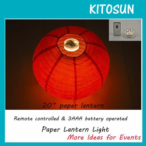 Free shipping KITOSUN Battery Operated SUPER BRIGHT LED Paper Lantern Lights White Color Lighting Best Paper Lantern Lights