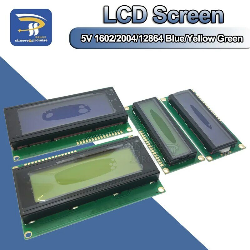 Módulo de placa de pantalla LCD 1602 2004 12864 PCF8574T PCF8574 IIC/I2C, placa adaptadora de interfaz, 5V, azul/amarillo, verde, para Arduino