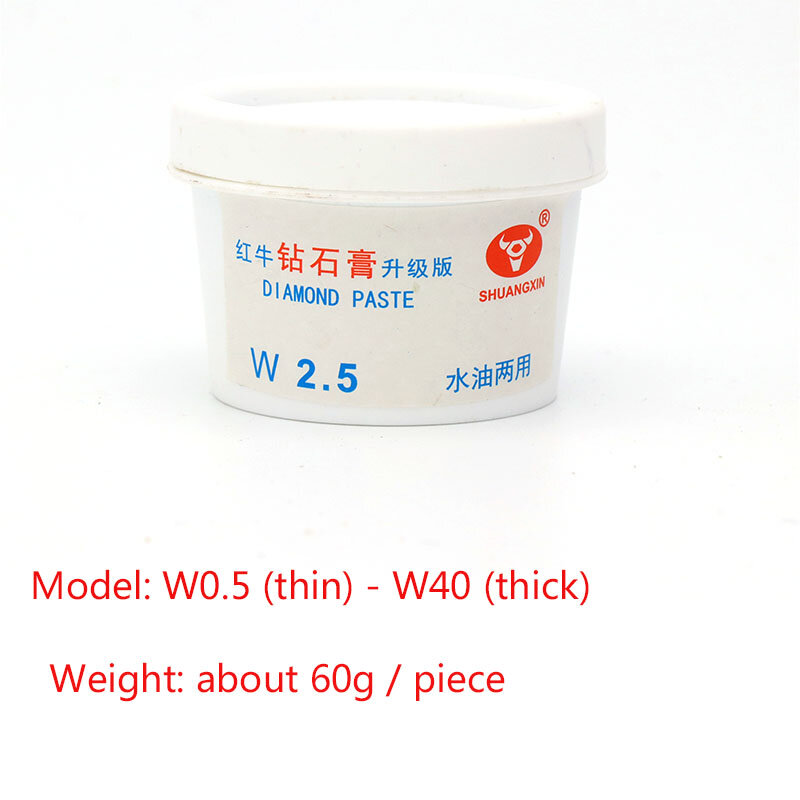 1pcs Diamond Polishing Grinding Paste Water Oil Dual-used 60g For Jade Emerald Mirror Surface Agate Metal Mould Stainless Steel