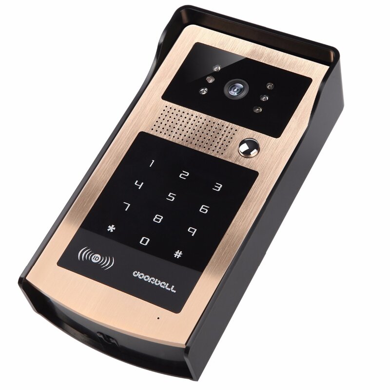 7 Inch Dukungan TF Kartu Akses Kontrol Video Pintu Telepon XSL-V70KM-IDS