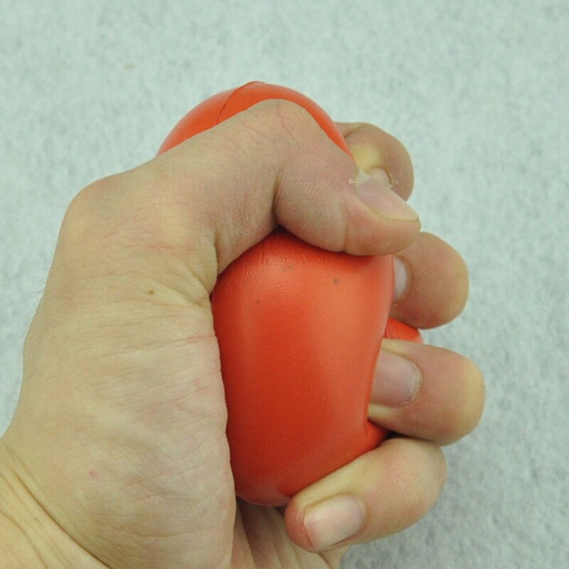 Heart Shaped Exercise Stress Relief Squeeze Elastic Rubber Soft Foam Ball Heart Shaped Stress Relief Ball
