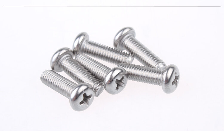 304 stainless steel screw ISO7045 M5x12  cross recessed pan head  round  bolt 1pcs