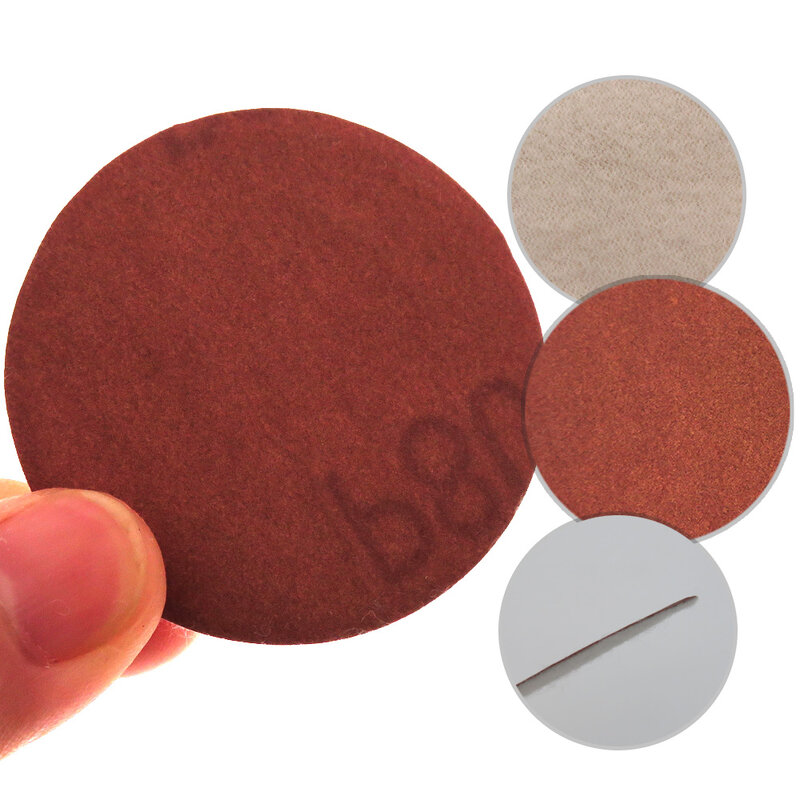 20 шт 2 дюйма 50 мм оксид алюминия красное шлифование наждачной бумагой диски Крюк и петля 180 до 1000 решетки