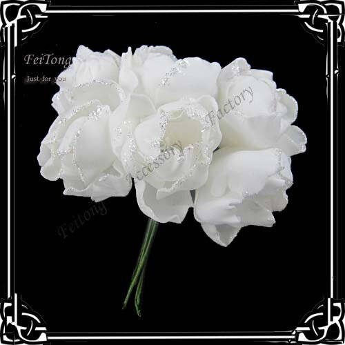 6 pcs/lot Buatan PE bunga palsu bunga Tangan buket karangan bunga Bridal