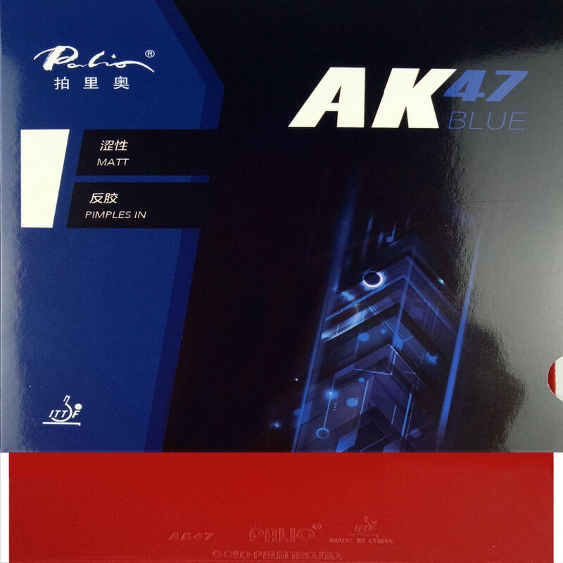 Palio ak 47 ak47 AK-47 azul mate pips em borracha com esponja pingpong borracha para raquete de tênis de mesa 2.2mm H38-40