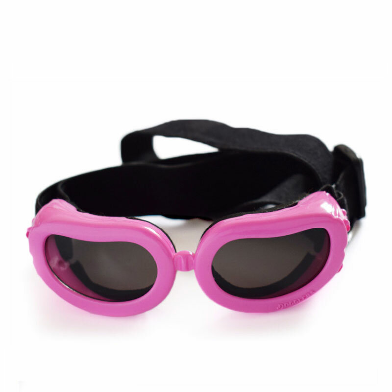 Okulary przeciwsłoneczne dla psa małe szczenięta moda dla kotów regulowane gogle podróżne wodoodporna wiatroodporna ochrona przed zużyciem UV okulary przeciwsłoneczne