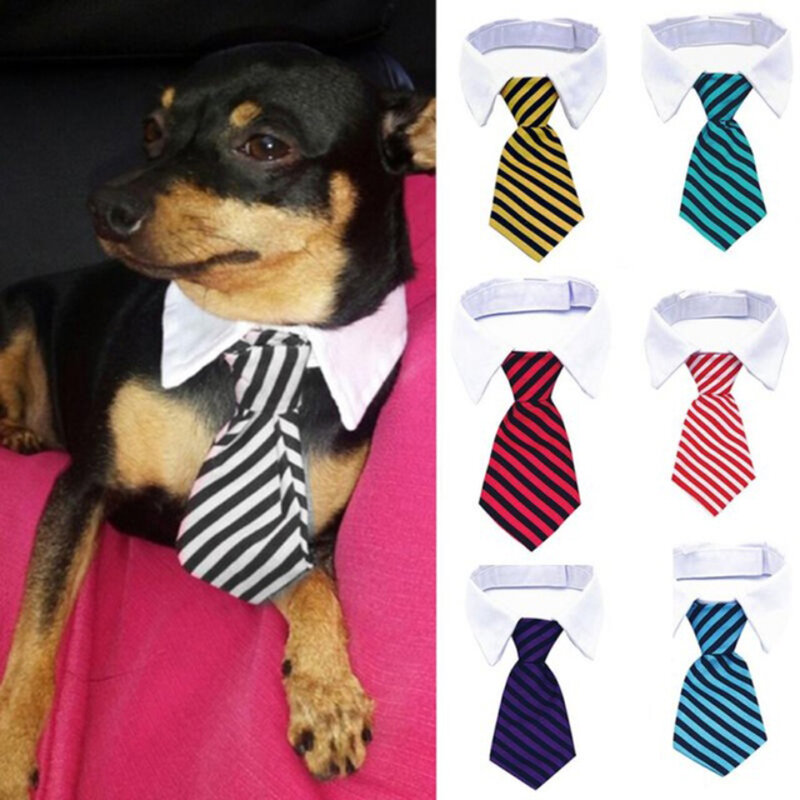 1PC PET Dog เนคไทอย่างเป็นทางการ Tuxedo Bow Tie ปลอกคอสำหรับสุนัขขนาดกลางแมวลูกสุนัขสุนัข Bow Tie ปลอกคอสุนัขอุปกรณ์เสริม