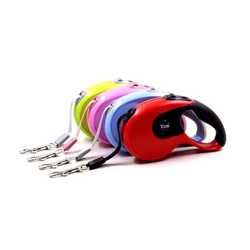 Pet Dog Leashes Durable Retractable Automatic Extending Walking Running Training Nylon ABS Lead for Medium Large Dogs 3m 5m