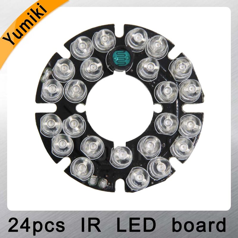 Yumiki Infrared 24 x 5 IR LED board for CCTV cameras night vision (diameter 44mm)