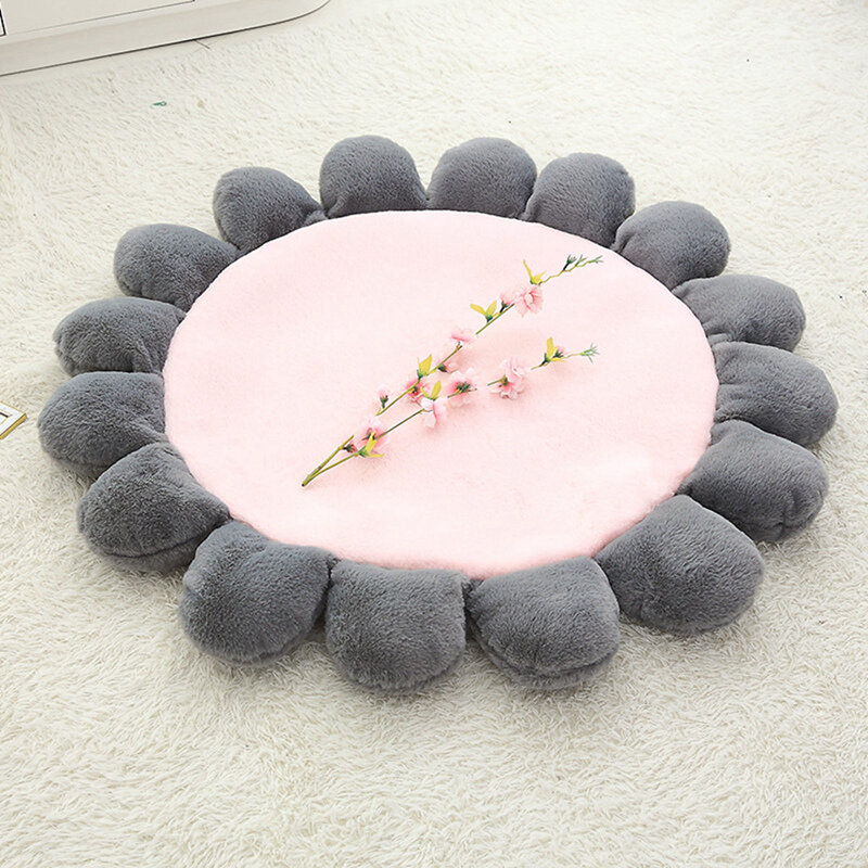 110cm Colorful Cartoon Soft Flowers Creative Plush Mats Meditation Cushion Floor Sofa Cushions Home Decoration