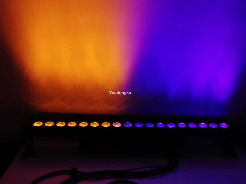8 pieces led rgbw Color Wash 1M Long 18x10W RGBW 4in1 waterproof wash wall lamp 4in1 LED outdoor Wall Washer stage light