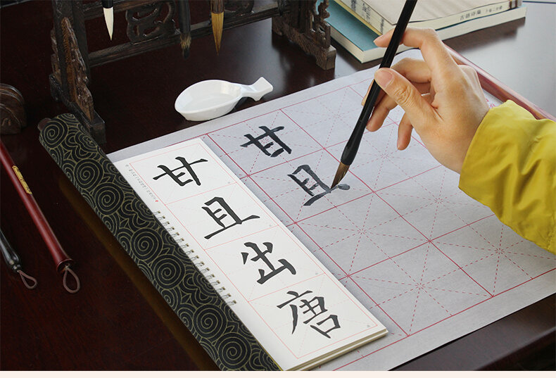Mới 1 Hộp Wenfang Sibao Bàn Chải Nước Viết Vải Thư Pháp Copybook Lặp Đi Lặp Lại Viết Dành Cho Người Mới Bắt Đầu