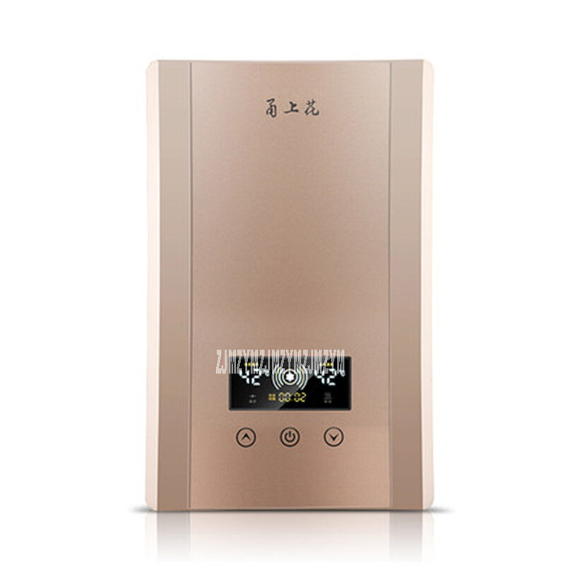 YSH-60S aquecedor de água elétrico instantâneo, termostato para chuveiro e ducha, suporte de parede pequeno 220v/50hz, 30-52 graus celsius 0.05-mpa