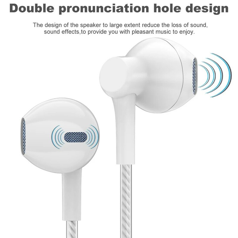 PTM P7 Wired HiFi Fone de Ouvido Estéreo Baixo Fones de Ouvido fone de Ouvido Em Fones De Ouvido com Microfone Fones de Ouvido Do Esporte para o Telefone Samsung Iphone Xiaomi