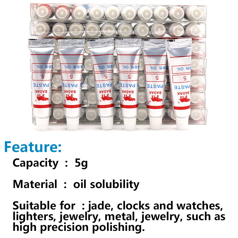 12pcs W0.5 ~40 Oily diamond abrasive paste for polishing and lubricating glass ceramic metal alloy grinding tools