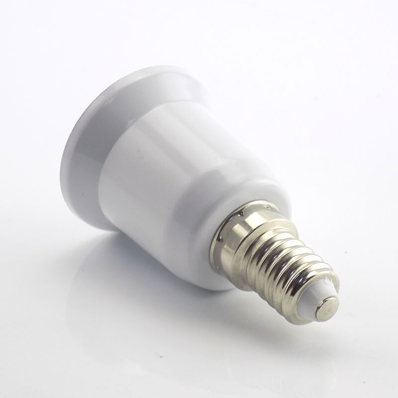 Soquete base de lâmpada e14 para e27, 5 unidades, conversor 110v 220v adaptador de luz de conversão à prova de fogo iluminação do quarto de casa