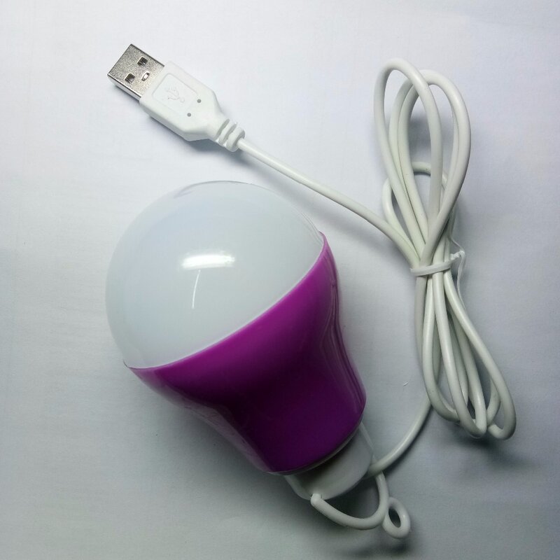 Lampe fluorescente à haute luminosité, tube lumineux blanc à économie d'énergie, USB