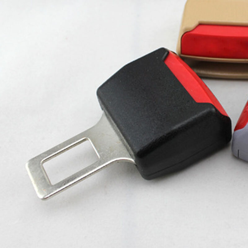 Clip de cinturón de seguridad para coche, extensor de cinturón de seguridad para camión, botón de hebilla, color negro, 2 piezas