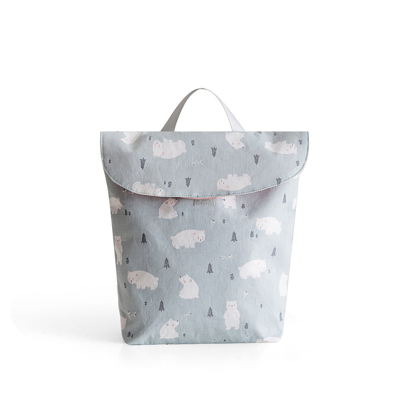 Bolsas de pañales para bebé, mochila de tela húmeda impermeable, cubierta de pañal reutilizable, bolsa húmeda seca para el cuidado del bebé