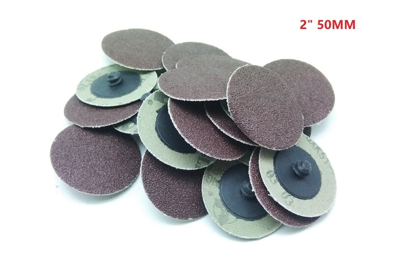 50 шт. 2-дюймовый шлифовальный диск для полировальной колодки, пластина 2 дюйма, шлифовальный диск, шлифовальный круг, абразивные инструменты 36-320 #