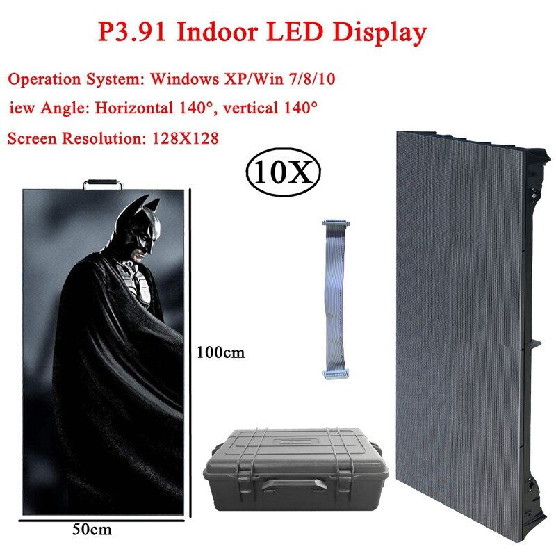 10 stks/partij Indoor P3.91 DJ Party Disco Reclame Verhuur Full Color LED Display LED Video Wall Panel 128x128 pixels Led Display