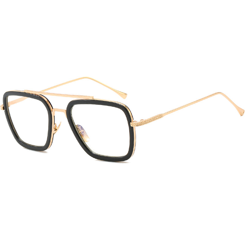토니 스탁 선글라스 2019 새로운 금속 프레임 남자 태양 안경 브랜드 디자이너 철 남자 안경