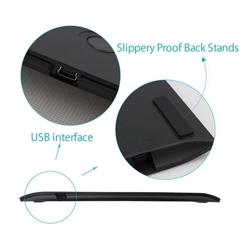 뜨거운 판매 huion h610 프로 디지털 펜 정제 10 "그래픽 태블릿 페인팅 태블릿 펜으로 그리기 블랙