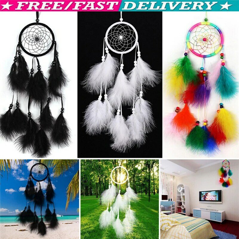 Indian Style Hanging Decorations Tassel Catching Large Dream Catcher Creative Feathers Home Pendant Decoration Wedding Decor