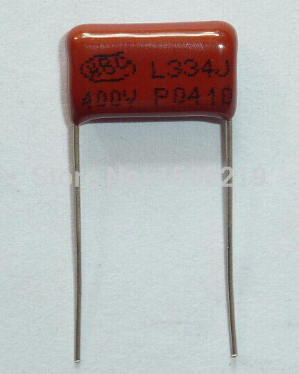 100pcs CBB capacitor 334 400V 334J 0.33uF 330nF P15 CL21 Metallized Polypropylene Film Capacitor