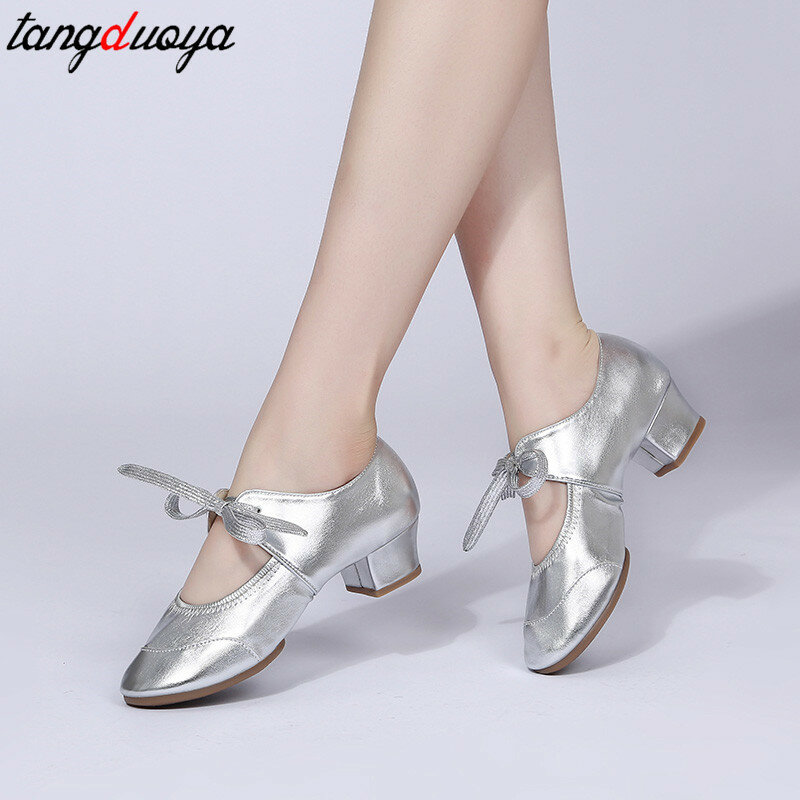 Scarpe da ballo professionali per adulti scarpe da ballo latino da donna scarpe da donna con tacco alto tacco quadrato buty damskie