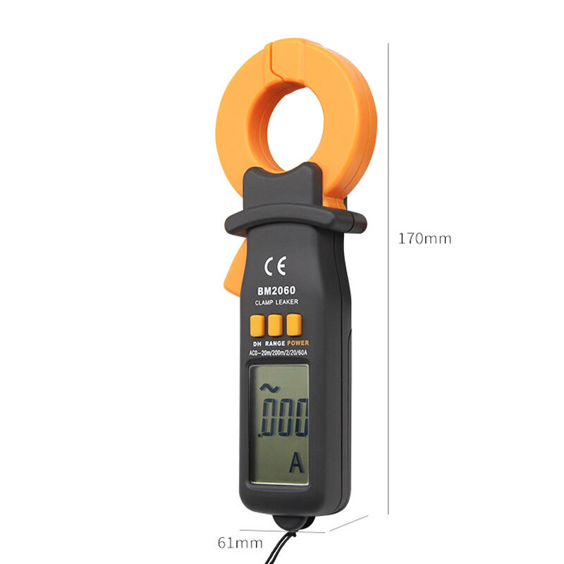 Venda quente szbj bm2060 profissional vazamento atual teste digital braçadeira medidor de medição a precisão da micro corrente para 0.01a