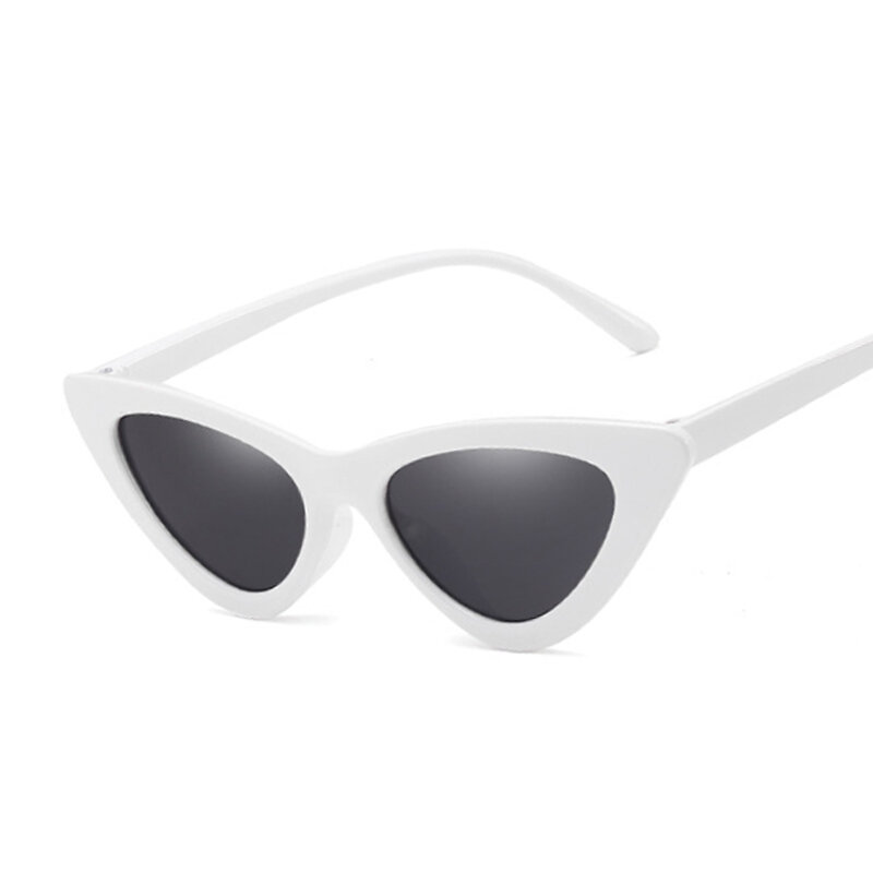 مثير القط العين النظارات الشمسية امرأة العلامة التجارية مصمم مرآة سوداء مثلث نظارات شمسية الإناث عدسة ظلال للسيدات نظارات UV400
