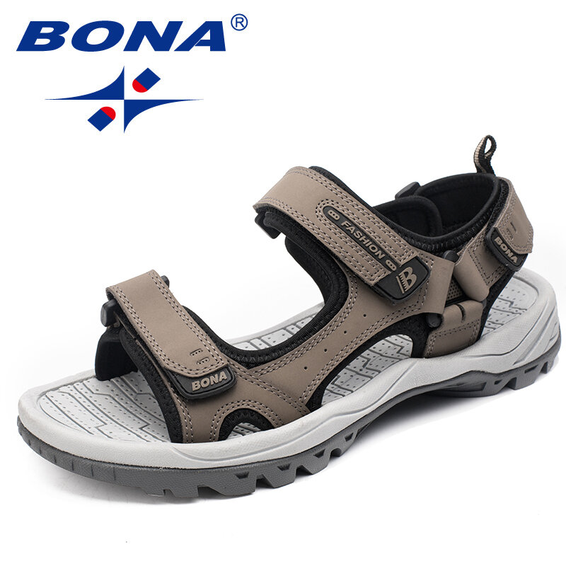 بونا صنادل رجالية تصميم كلاسيكي جديد أحذية صيفية للمشي في الهواء الطلق أحذية شاطئ مضادة للتزلق مريحة للرجال شحن مجاني