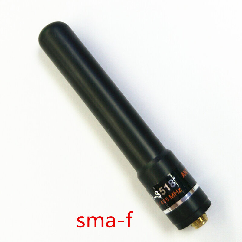 High Gain HH-S518 + UV 145/435MHz เสาอากาศคู่ SMA-F สั้นเสาอากาศสำหรับ Baofeng UV-5R 2วิทยุ Retevis SMA-Female