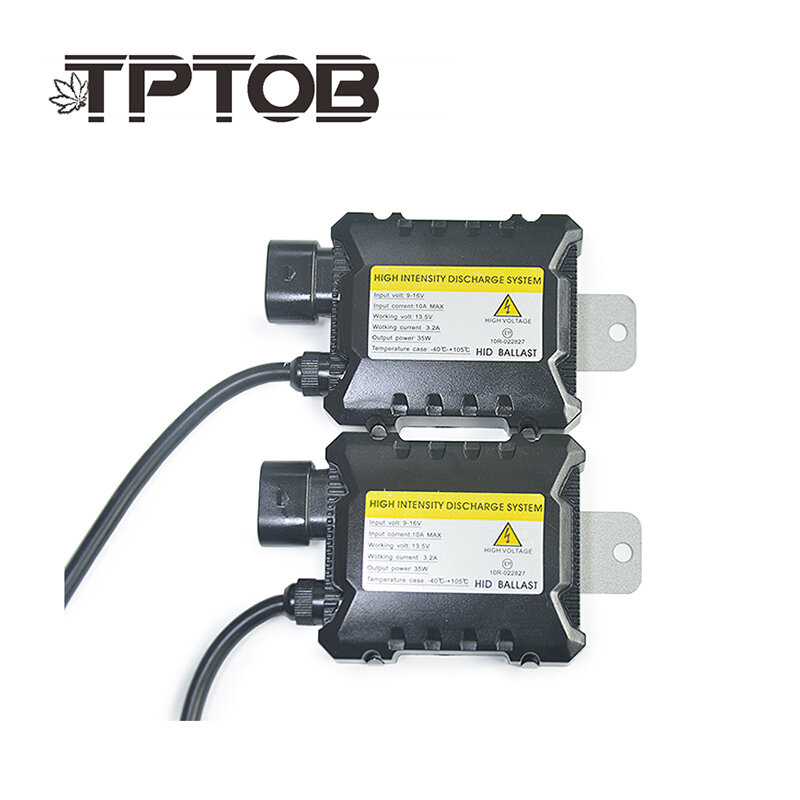 TPTOB 12V HID Xenon Ballast 55W Digital Slim Block Ignition Electronic Ballast for Xenon Lamp H7 H4 H1 H3 H8 H9 H11 9005 9006