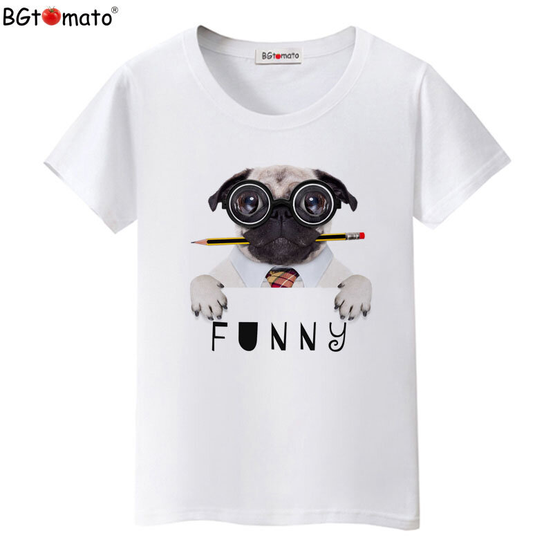 BGtomato Забавные Рубашки с собаками женские футболки оригинальный бренд хорошее качество удобная одежда Дешевые Продажи брендовые футболки горячая Распродажа