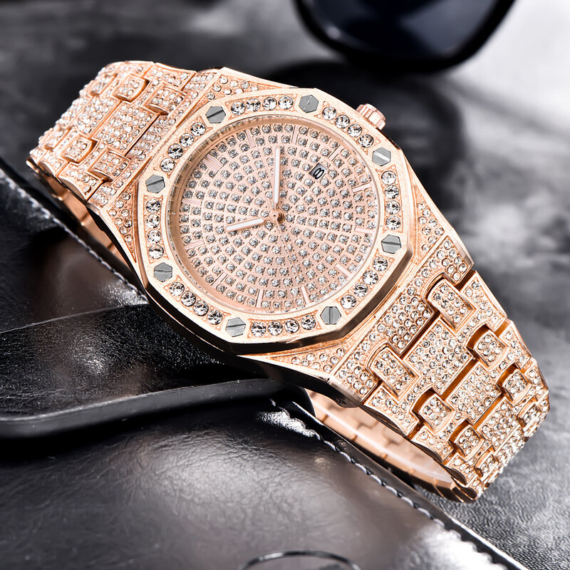 Drop Shipping Montre Homme 2020 moda kwarcowy zegarek mężczyźni wodoodporny czarny stal nierdzewna zegarki biznesowe Hip Hop mężczyzna zegar