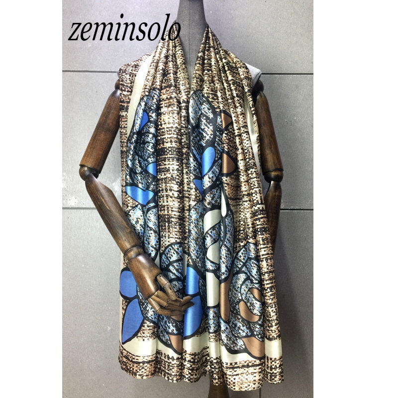 2018 moda chustka luksusowe szaliki kobiety marka szaliki długi rozmiar 100% miękki jedwab szalik kobiety damskie szale druku hidżab etole